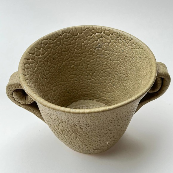 Succulent or Cactus Planter in Olive Green with a Distressed Crackle Finish - Picture 3 of 11